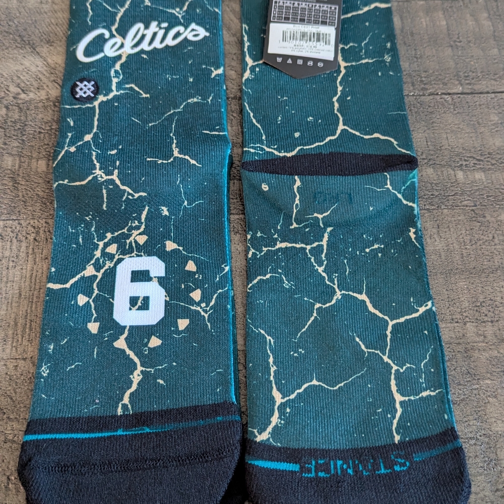 Stance NBA Boston Celtics Green Athletic Socks Size L 9-13